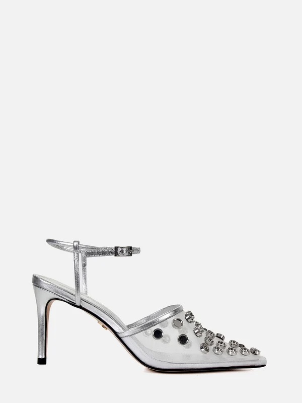 SCARPIN AURORA ALTO PRATA 36
