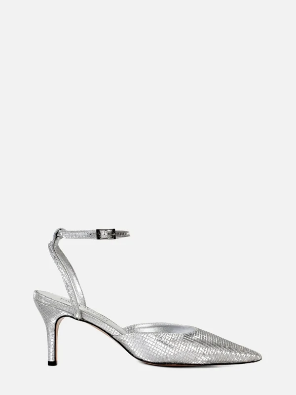 SCARPIN TERESA PRATA SALTO MÉDIO FINO 35