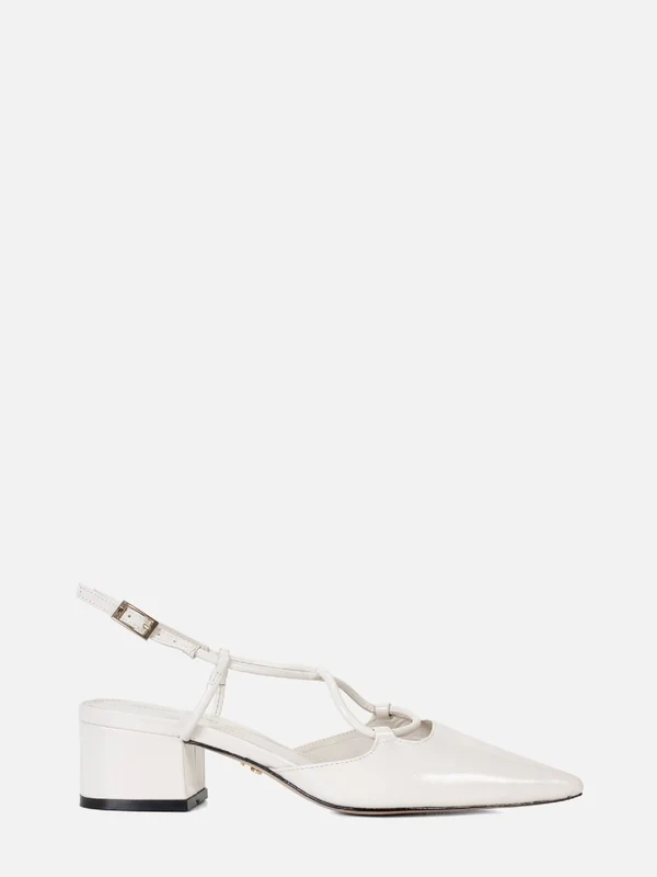SCARPIN EM COURO LIV CREMA 39