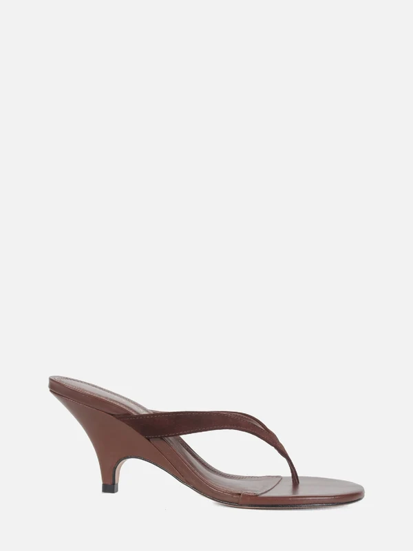 MULE EM COURO HELENA CHOCOLATE 38