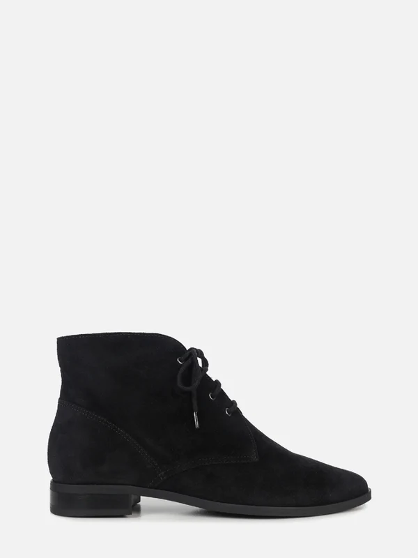 BOTA DE CAMURÇA OLIVIA PRETO CANO BAIXO 37