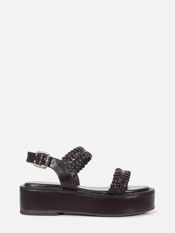 FLATFORM DE COURO ISA WINE MACRAMÊ 39