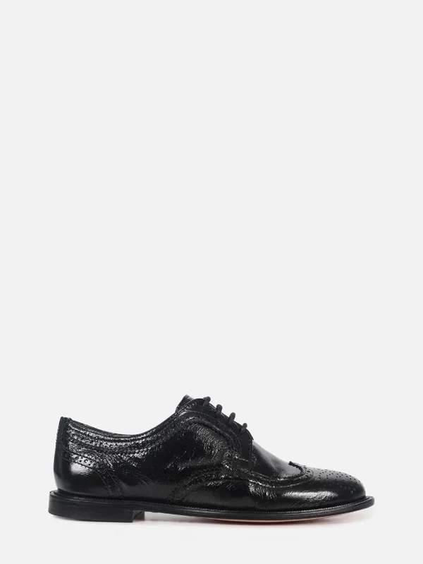 OXFORD DE COURO OLIVIA PRETO BROGUE 34