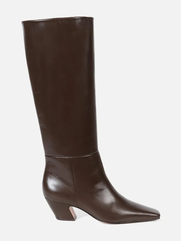 BOTA DE COURO MARICI CAFÉ CANO ALTO 34