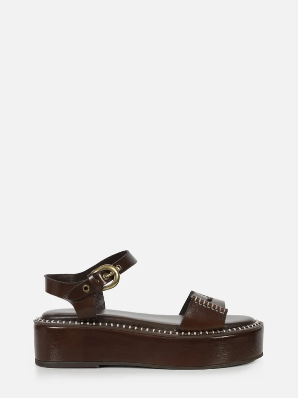 FLATFORM EM COURO LANA CAFÉ 34
