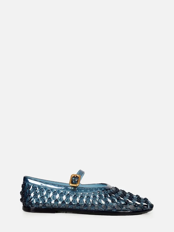 SAPATILHA LARA JELLY DARK BLUE BICO REDONDO FIVELA 34