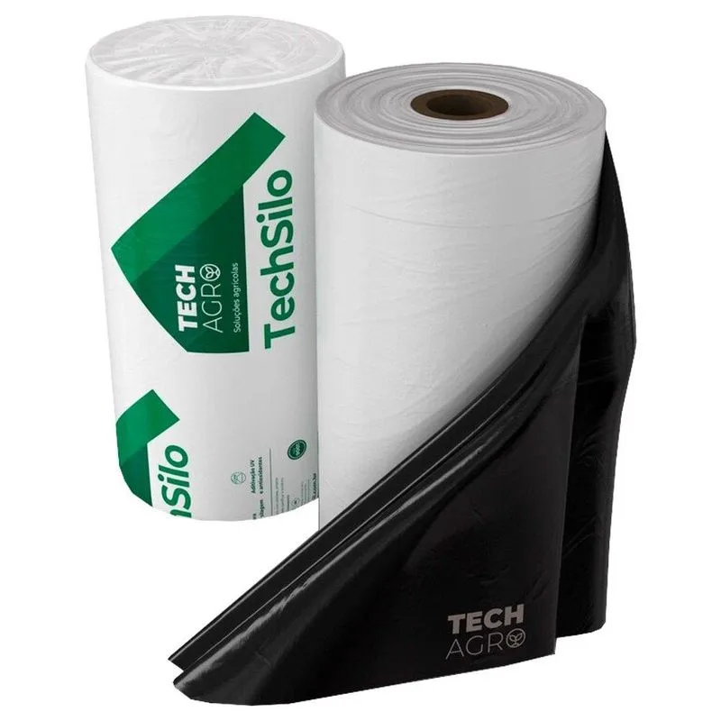 Lona Plástica Techsilo Preta/branca 10x50m 50kg Techagro