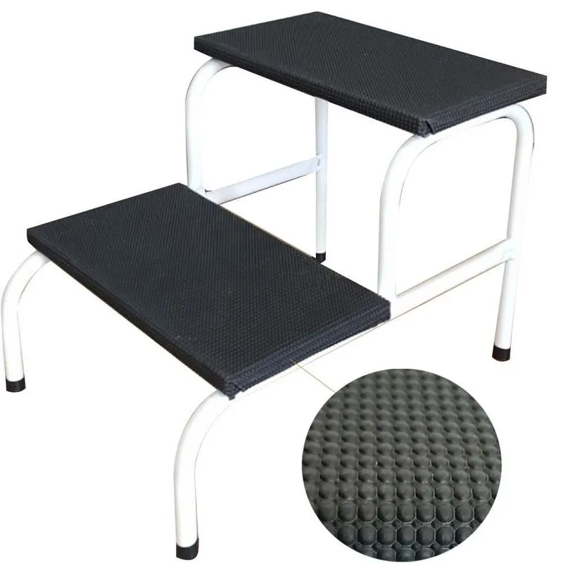 Escadinha 2 Degraus Esmaltada Piso Em Mdf Antiderrapante