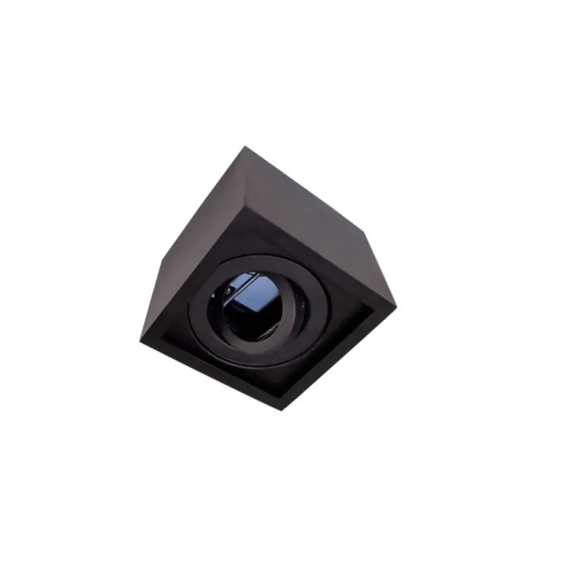 Luminária Sobrepor Orientável Quadrada 1xGU10 Preto