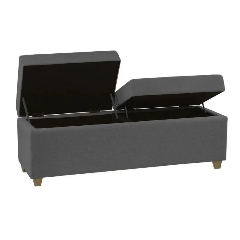 Recamier Bau Madri 1,20m Suede Cinza - Inova Decor