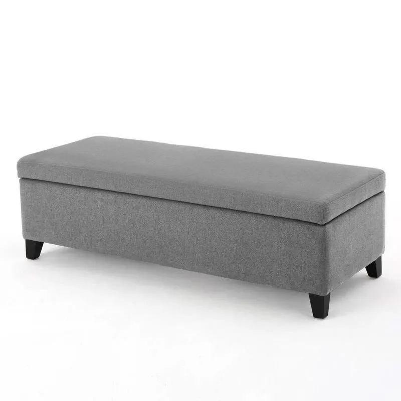 Recamier Bau Julia 1,40m Suede Cinza - Inova Decor