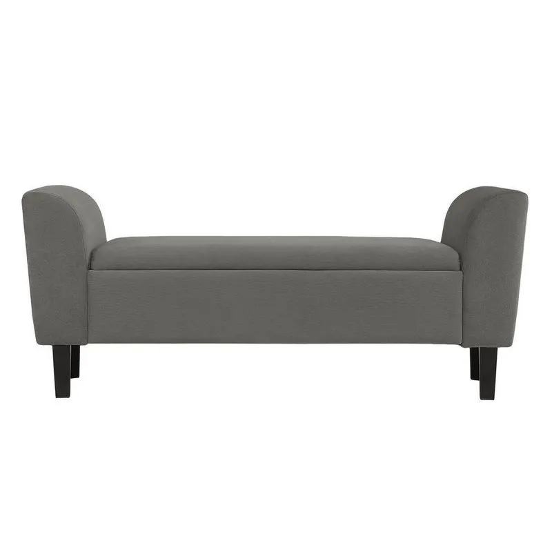 Recamier Bau França 1,20m Suede Cinza - Clique Decor