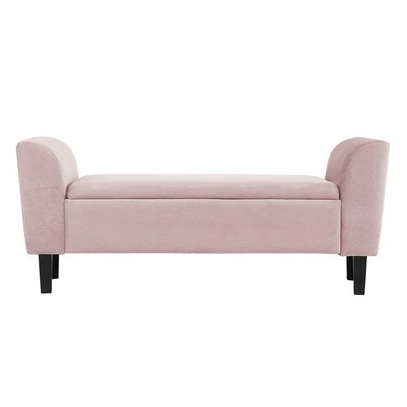 Recamier Bau França 1,20m Suede Rosa Bebe - Clique Decor