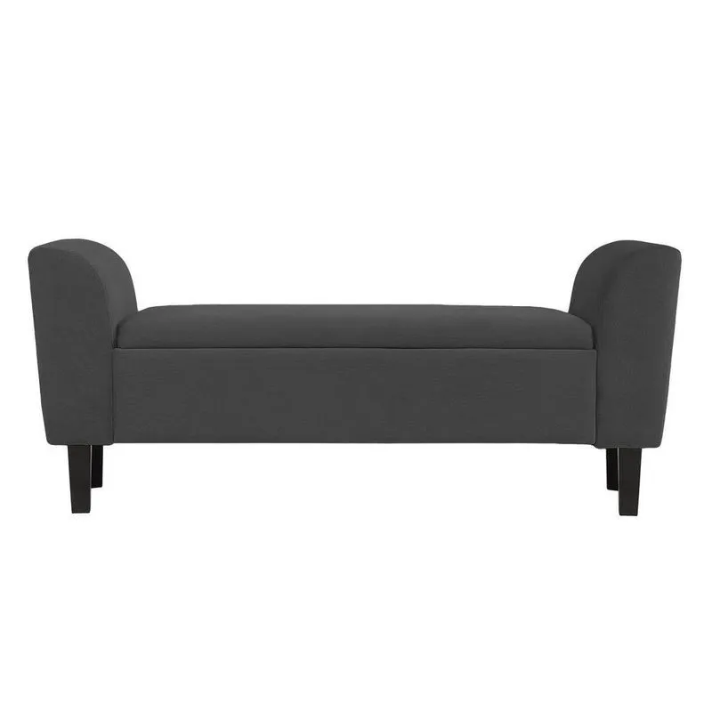 Recamier Bau França 1,40m Suede Grafite - Clique Decor