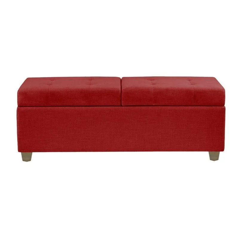 Recamier Bau Paris 1,40m Suede Vermelho - Clique Decor