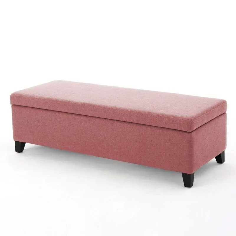 Recamier Bau Veneza 1,20m Suede Rose - Clique Decor