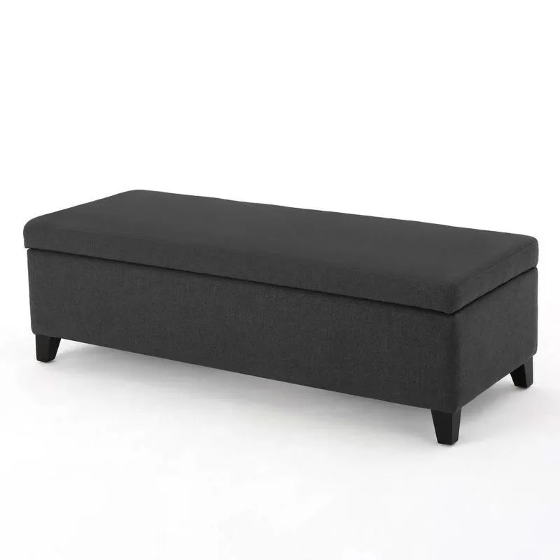 Recamier Bau Veneza 1,40m Suede Grafite - Clique Decor
