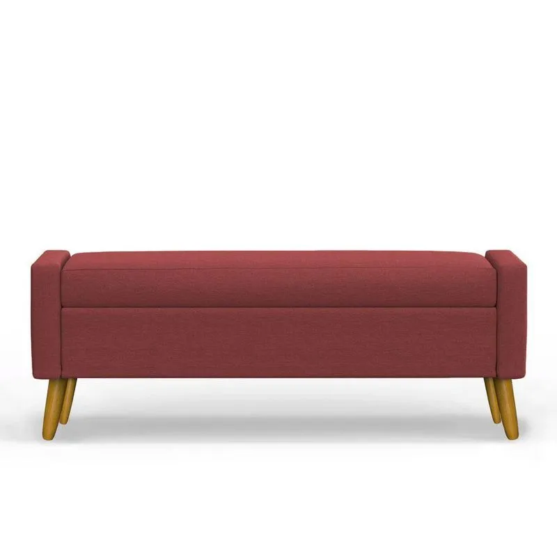 Recamier Bau Paris 1,40m Suede Bordo - Inova Decor