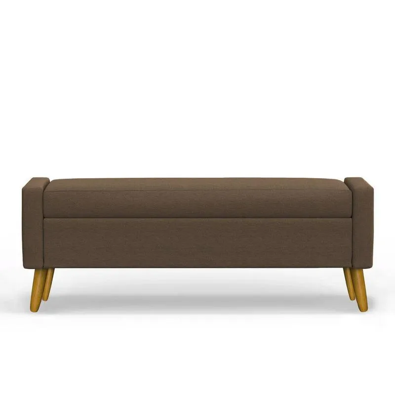 Recamier Bau Paris 1,40m Suede Marrom - Inova Decor