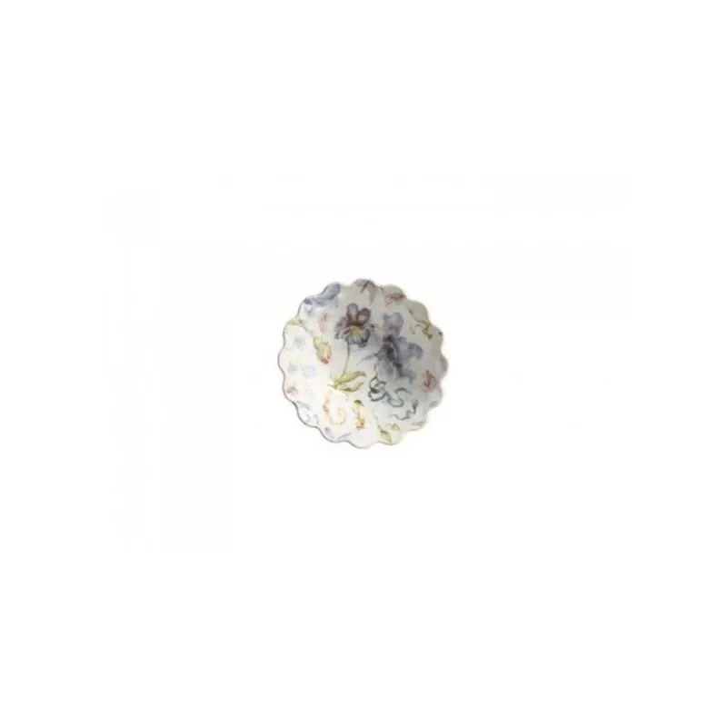 Bowl Romantic Flowers Digital Para Servir Diversas Preparações Mesa Posta Cerâmica Scalla