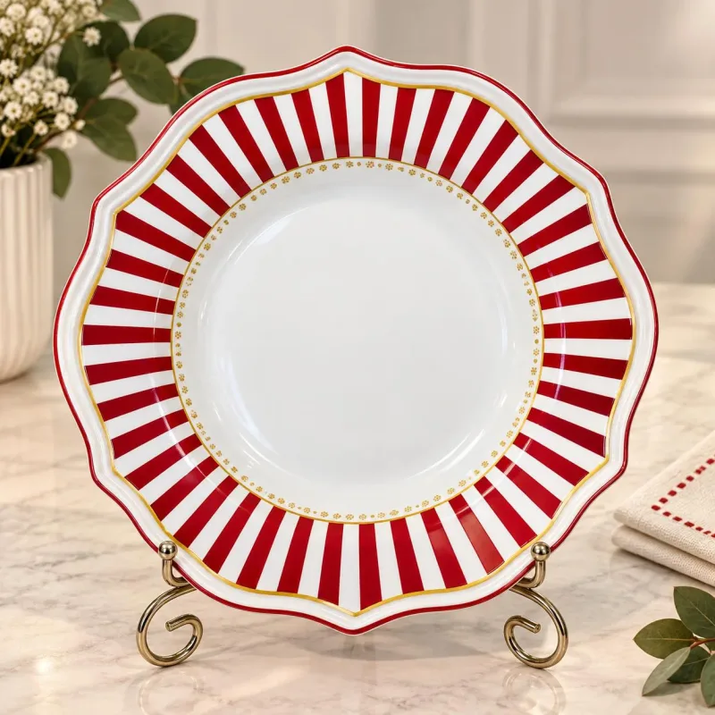 UNIDADE PRATO FUNDO C/ FILETE CHRISTMAS CHARM