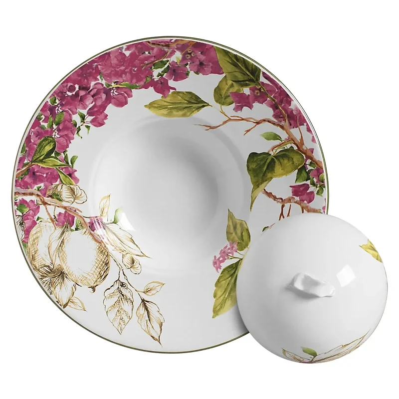 Prato para Risoto com Tampa Cerâmica Imperial 27cm Scalla