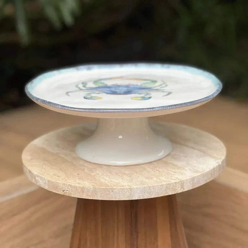 Prato de Bolo Cerâmica Atlântica 27cm Scalla
