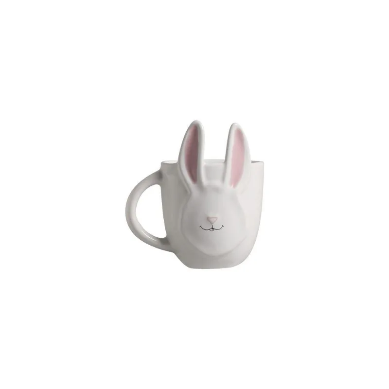 Caneca Encanto de Orelhas para Café Chá e Leite em Cerâmica Design Lúdico para Bebidas Quentes
