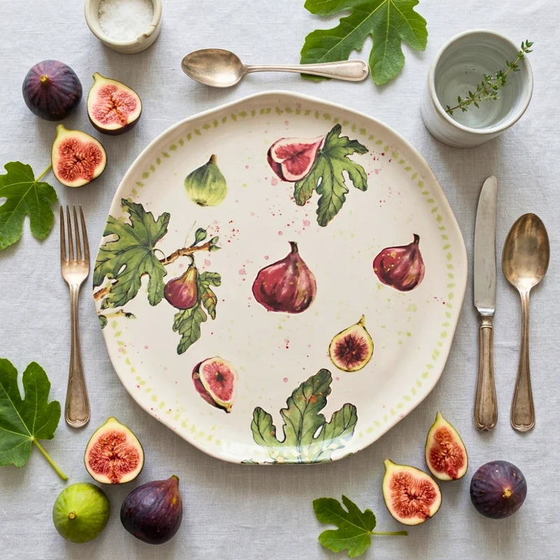 Sousplat Cerâmica 34,5cm Les Figues Scalla