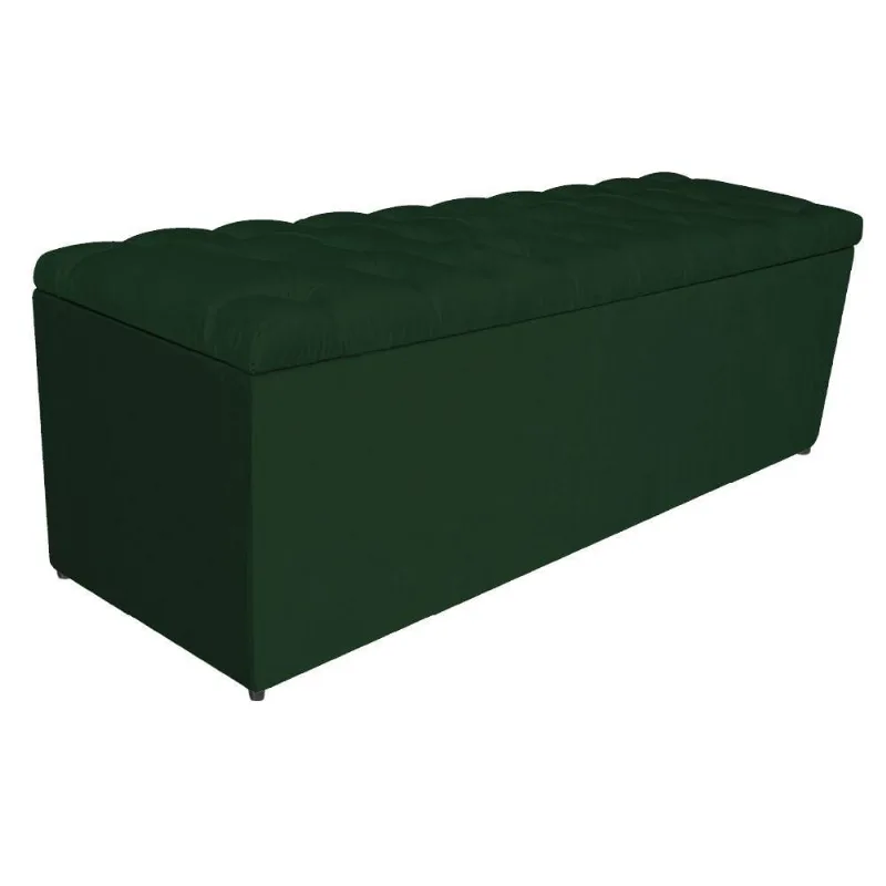 Calçadeira Liverpool 195cm King Size Suede Verde