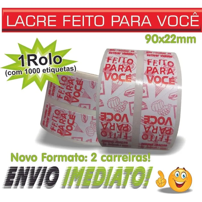 Lacre De Segurança Caixa De Delivery Super Cola Milheiro