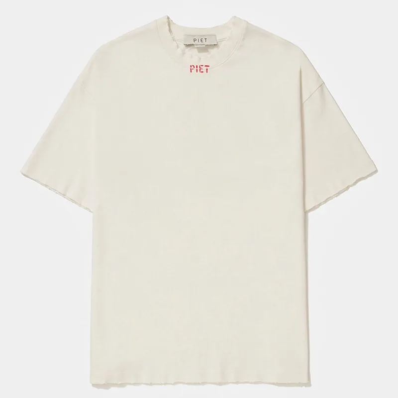 Camiseta Piet First-Rate Imitators Raw Edge Masculina - Masculino - Branco
