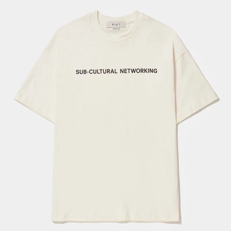 Camiseta Piet Sub-Cultural Networking Masculina - Masculino - Branco