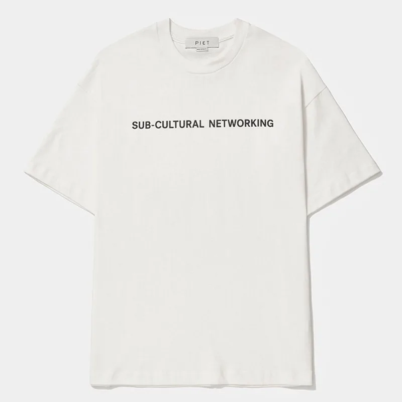 Camiseta Piet Sub-Cultural Networking Masculina - Masculino - Branco