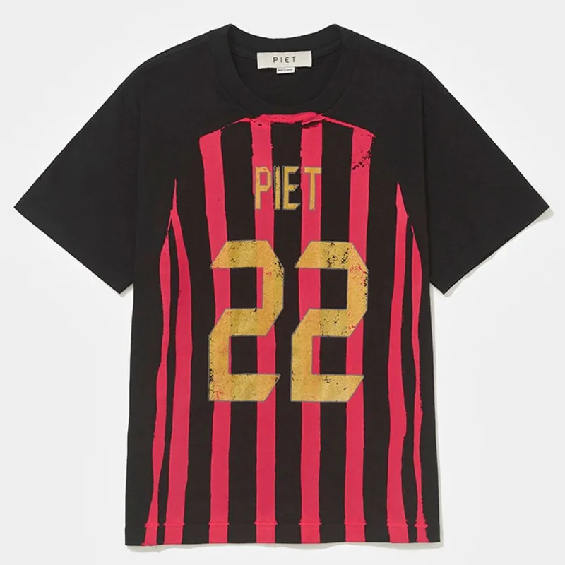 Camiseta Piet 2005 Football Jersey Masculina - Masculino - Preto+Vermelho
