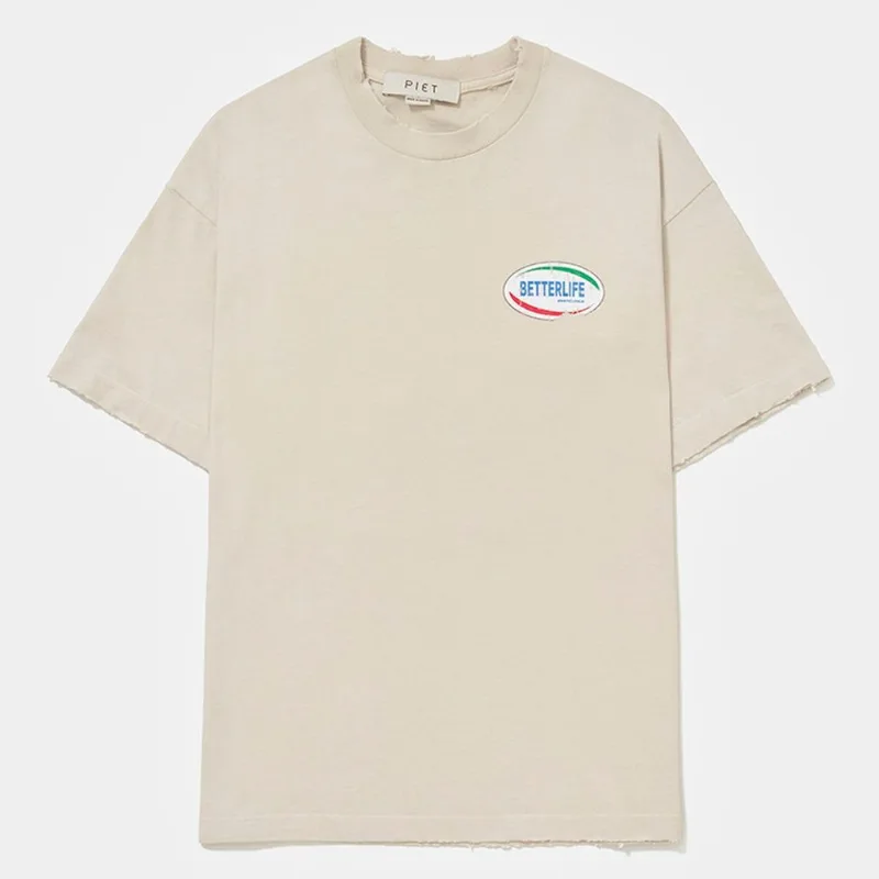 Camiseta Piet Better Life Masculina - Masculino - Bege