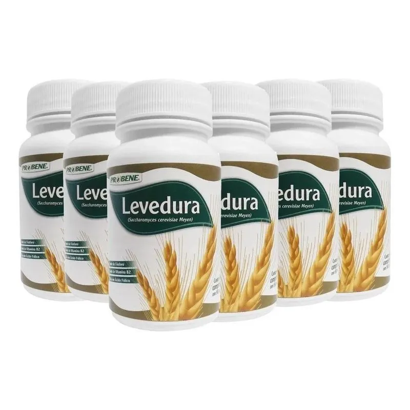 Kit 6 Levedura De Cerveja 400 Comprimidos Probene