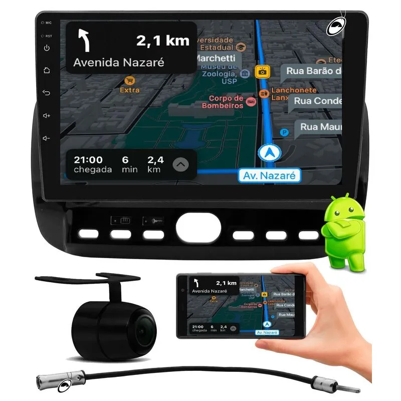 Multimidia 9' Android Punto 12 16 Linea Câmera