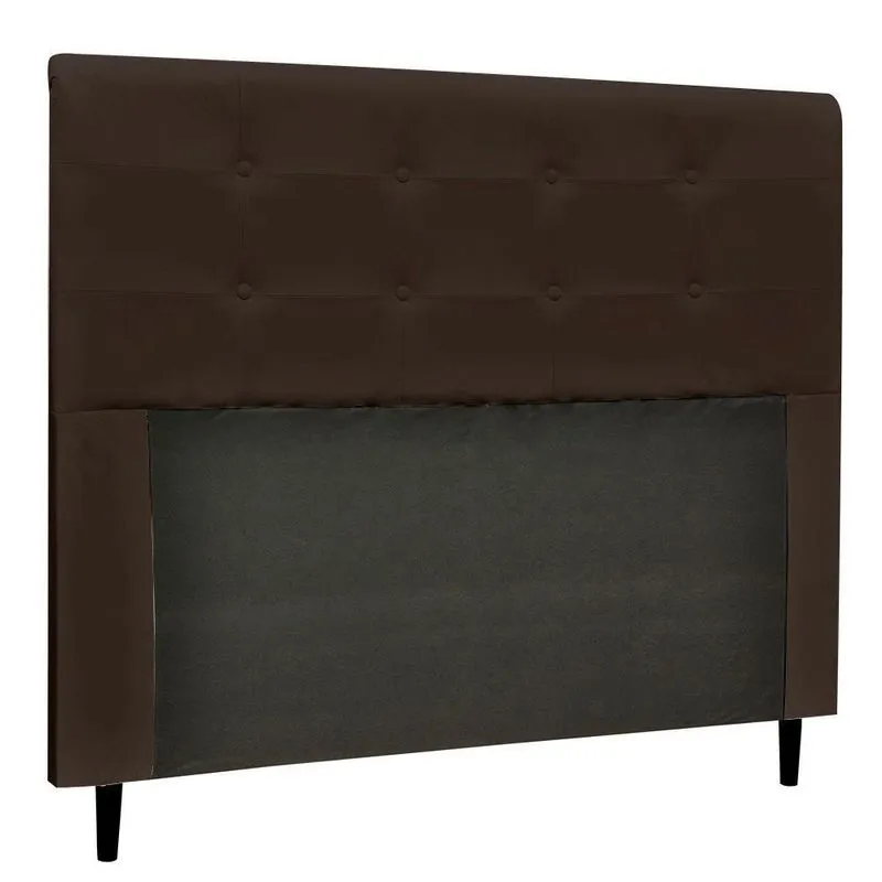 Cabeceira Luna Para Cama Box Casal 140 Cm Corino Marrom