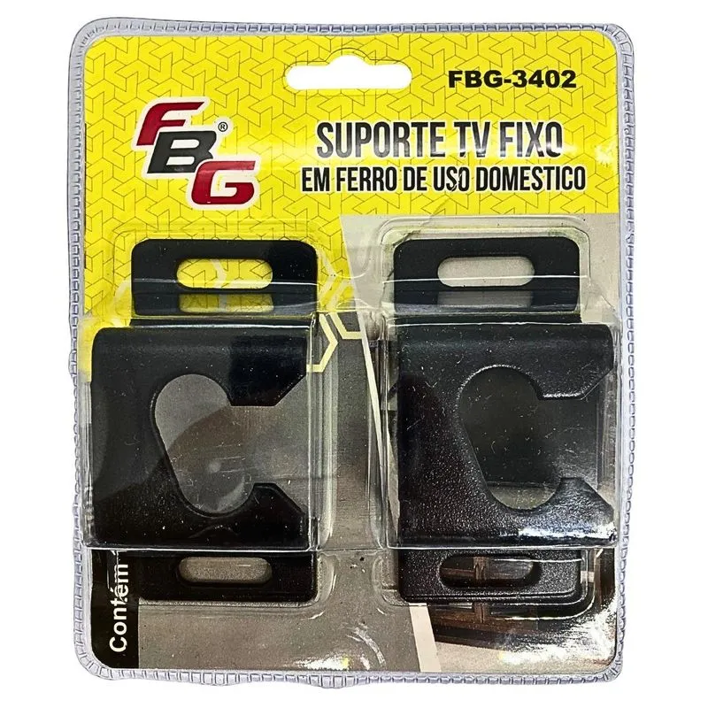 Suporte Fixo De Parede Para Tv Metal - Preto
