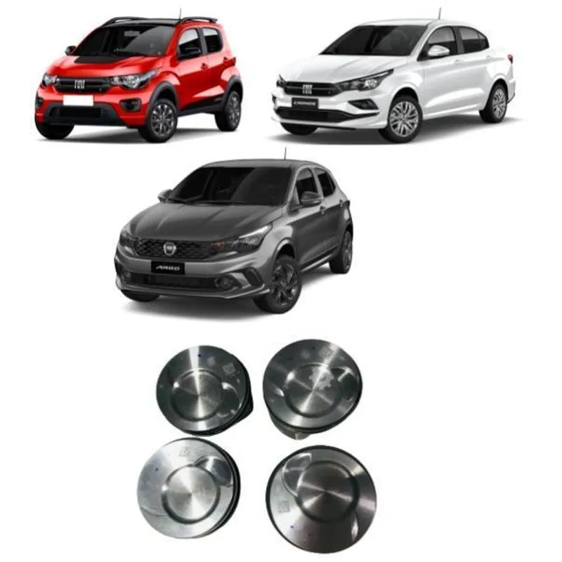 Pistão Com Anel Fiat Argo Cronos Novo Uno Original