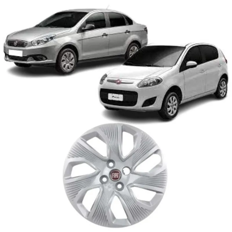 Calota Aro 15 Cinza Fiat Grand Siena Novo Palio Original