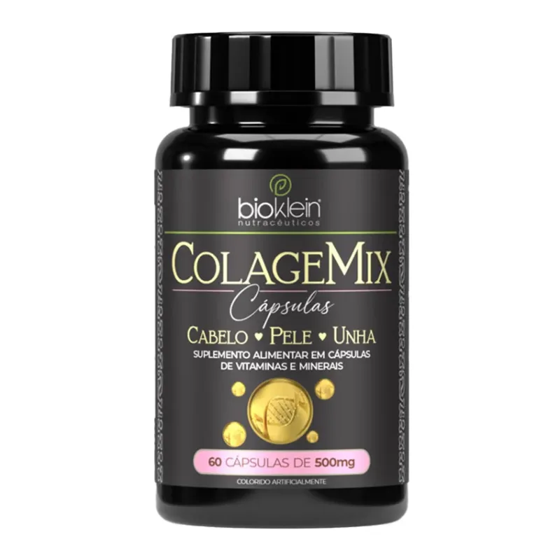 ColageMix | 60 Cápsulas 500mg | Contribui para a Manutenção da Pele, Cabelos e U