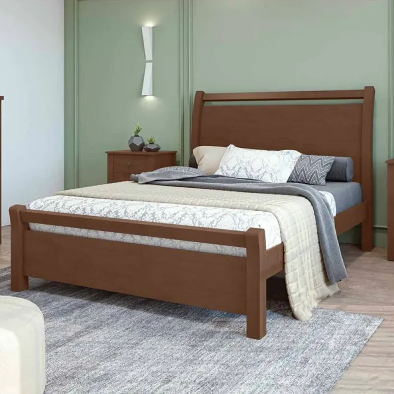 CAMA LOPAS CASAL 1,40 REALI 2022 IMBUIA CLEAN
