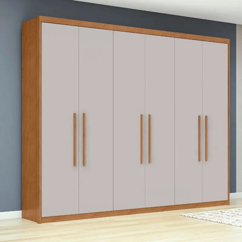 Guarda Roupa Casal 6 Portas com Pés Áries Lopas