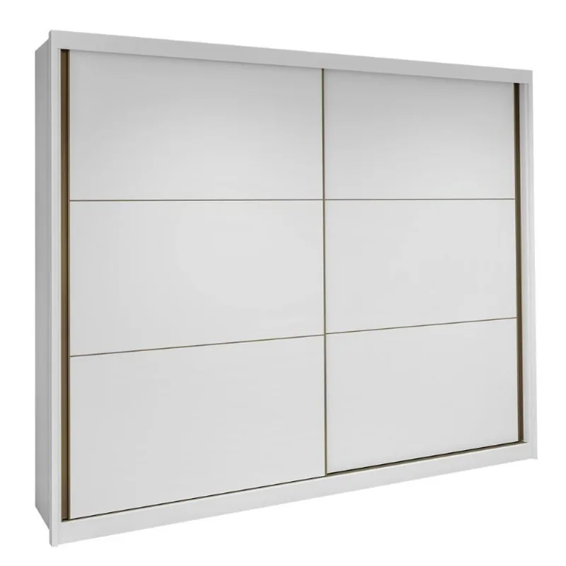 Guarda Roupa Casal 2 Portas c/Espelhos 6 Gavetas MDF Lopas