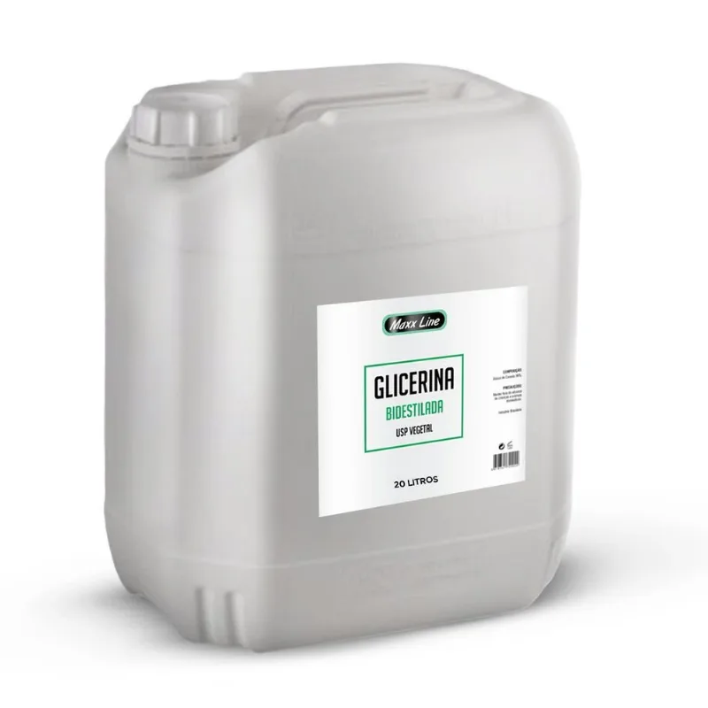 20 Litros Glicerina Bidestilada Usp Vegetal + Laudo E Nf