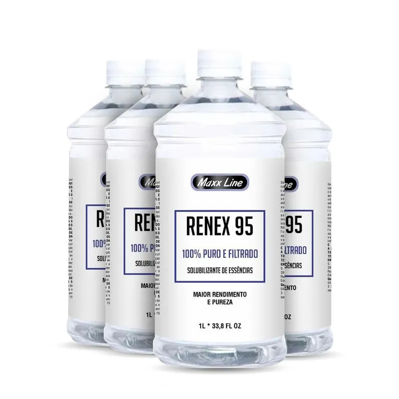 Kit 4und Renex 95 1l Solubilizante De Base Essências Cera