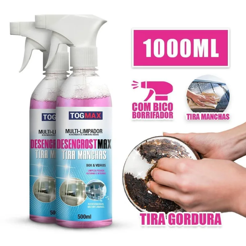 Desencrost Desengordurante Louça Box Vidro Porcelana 1l