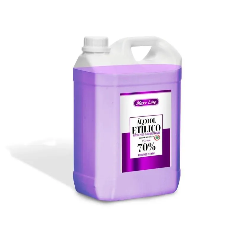 Garrafa Álcoool Perfumado Lavanda 5l Limpeza 99,9%
